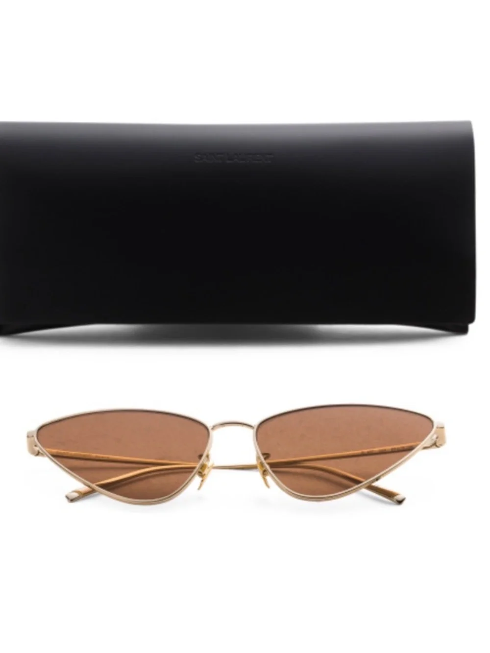 Saint Laurent Cat Eye-Frame Metal Sunglasses